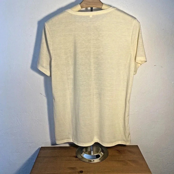 Leopard Sunflower Women's Size M Short Sleeve Tee Yellow - Picture 3 of 4